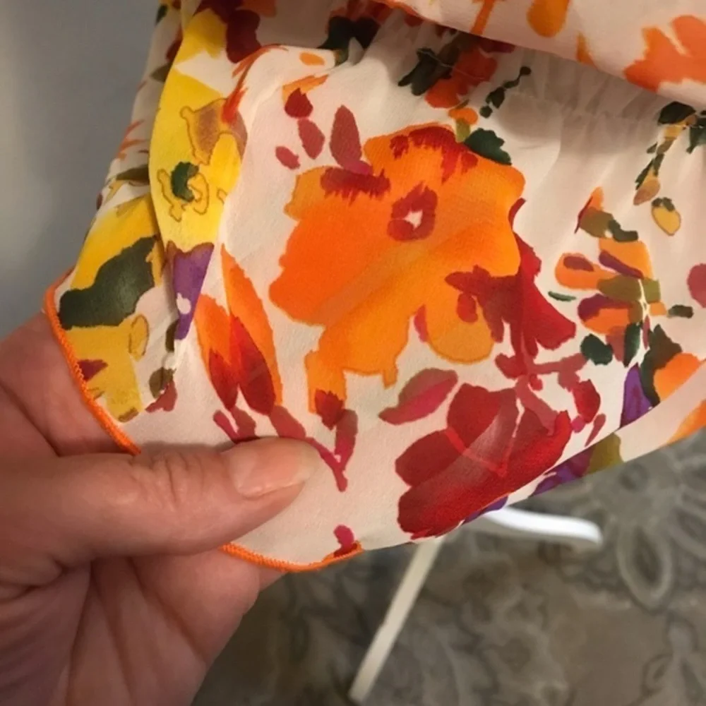 Sele Floral Summer Top M